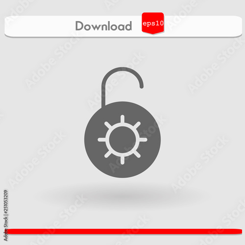unlocked vector icon