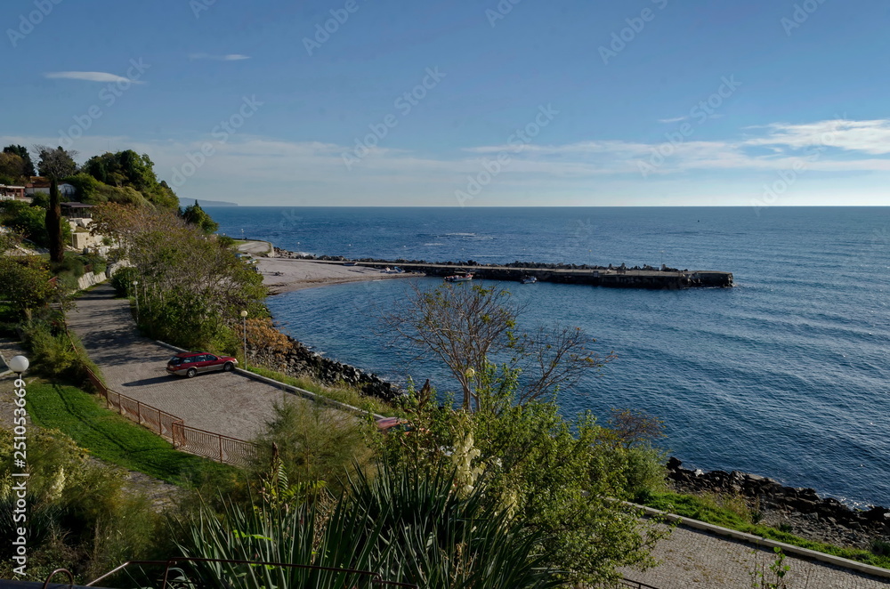 Landscape of Black sea coast by Nessebar Bulgaria Landscape of Black sea coast by Nessebar Bulgaria