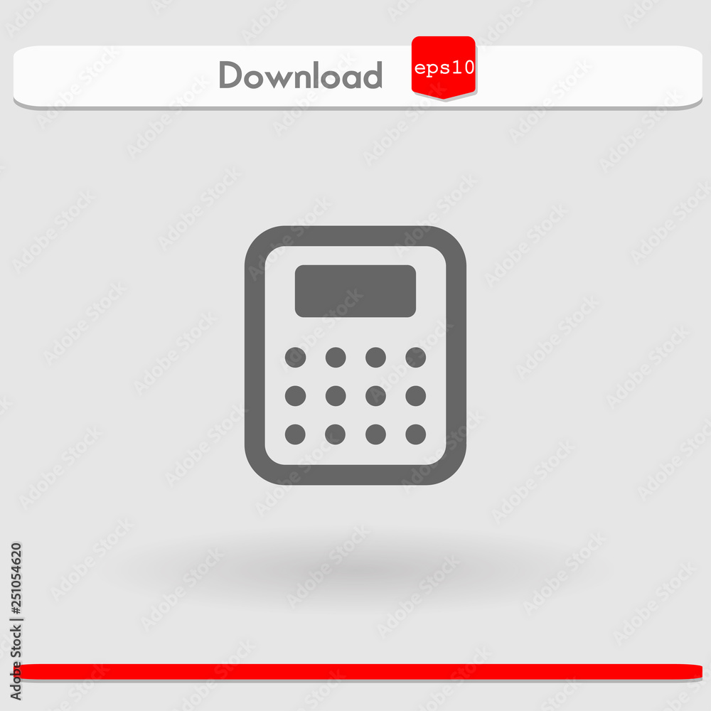 calculator vector icon calculator vector icon