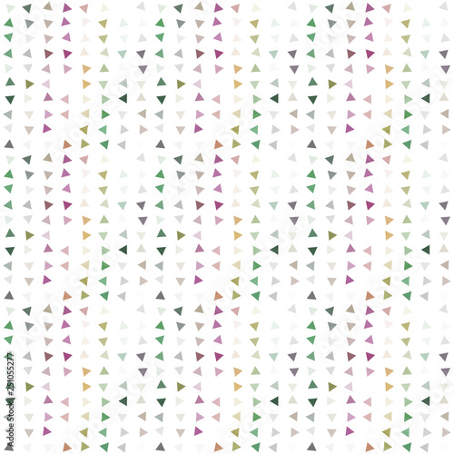 Abstract seamless pattern background with multi-colored varied triangles.