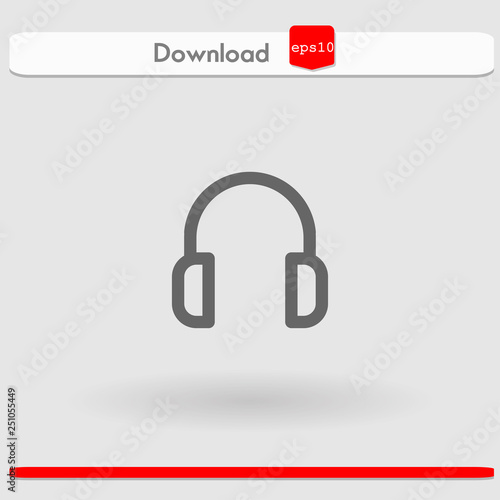 headphones vector icon