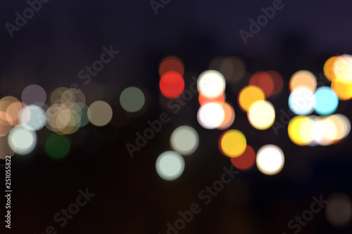 Abstract blurry background with defocused bokeh light elements © Valery Medvedev