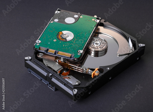 Obraz na plátně disassembled computer hard drive