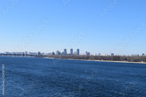 View of the river in the city. The landscape is beautiful. © YAROSLOVEPHOTOVIDEO