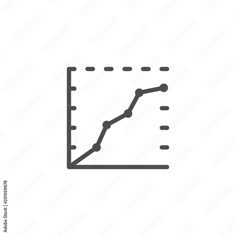 Graph line icon Graph line icon