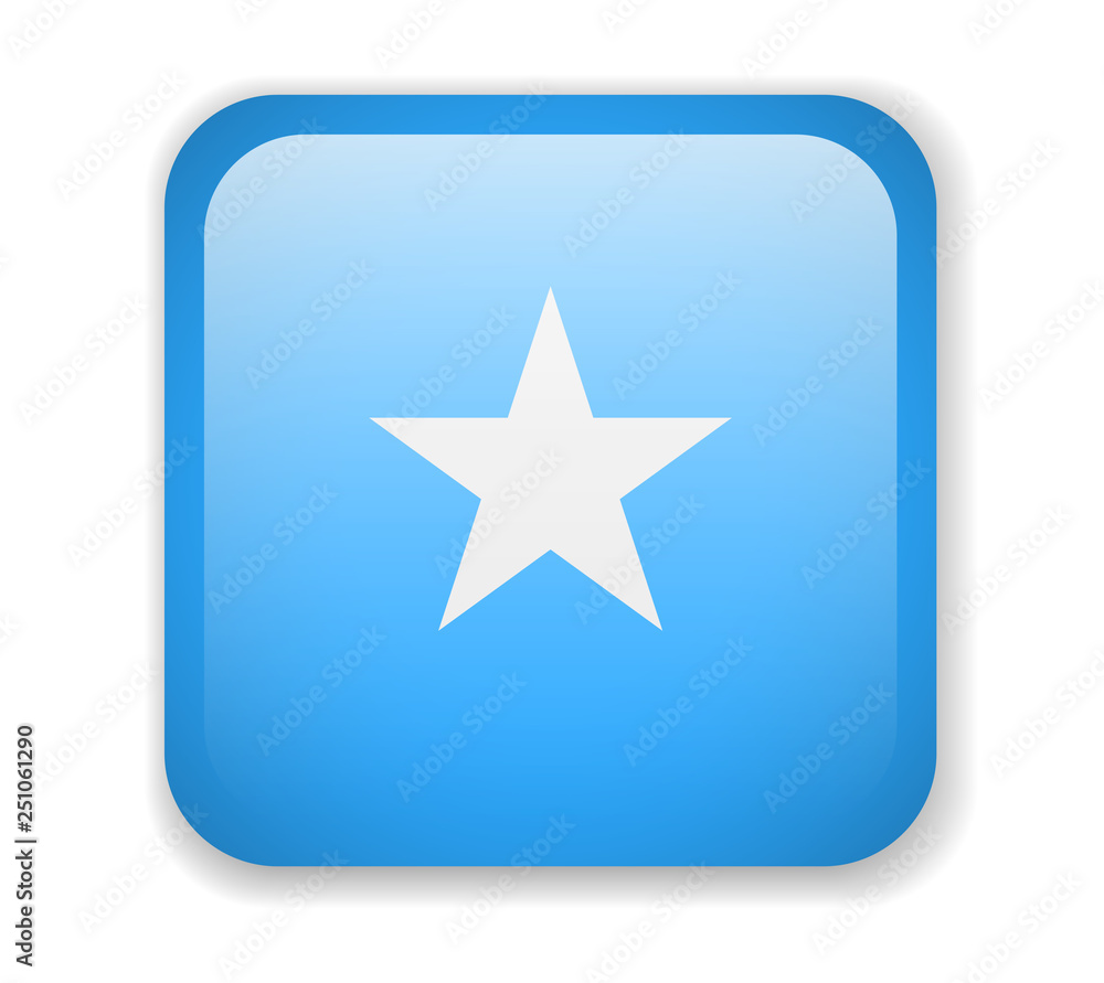 Somalia Flag. Bright Square Icon. Vector Illustration Somalia Flag. Bright Square Icon. Vector Illustration