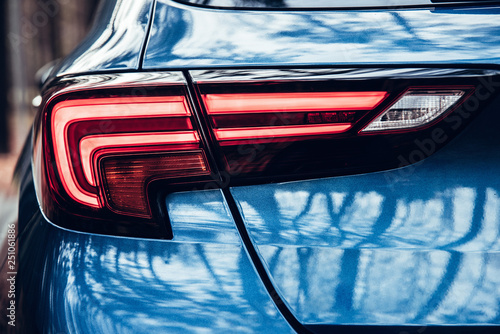 Led tail light of the modern car