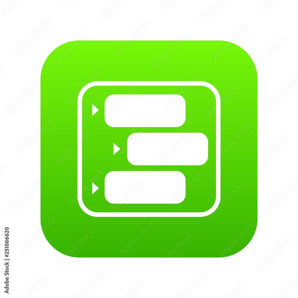 Advice chat icon green vector isolated on white background Advice chat icon green vector isolated on white background