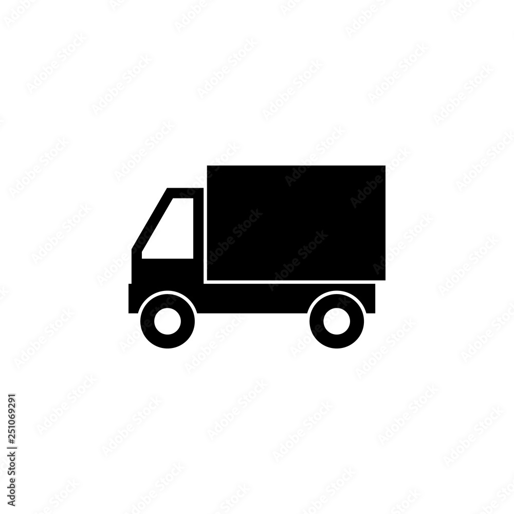 Delivery truck vehicle icon. Signs and symbols can be used for web, logo, mobile app, UI, UX