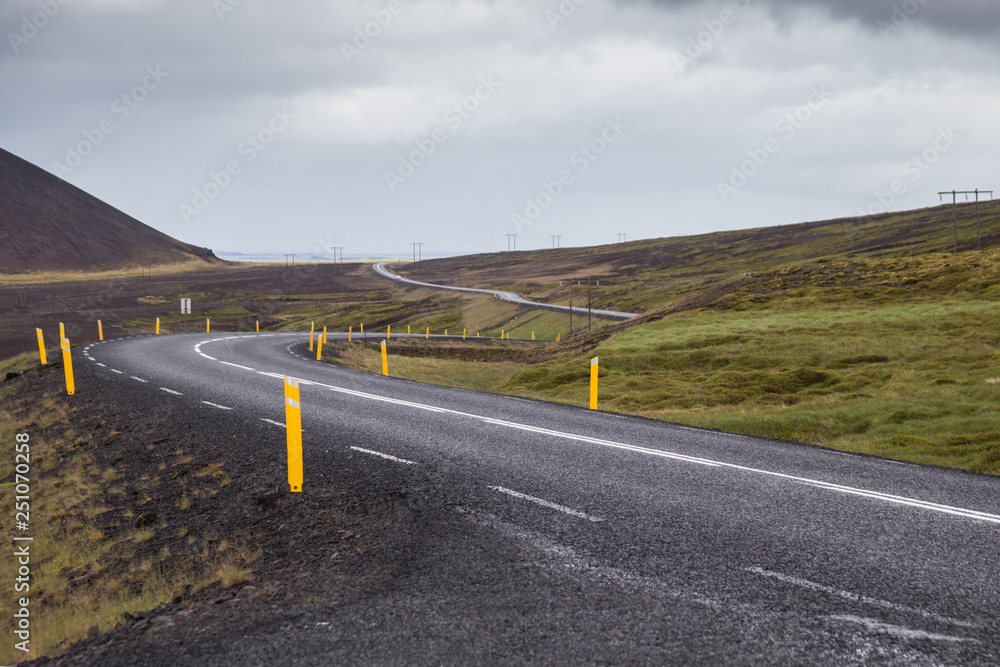Fototapeta premium Image of road in Iceland.