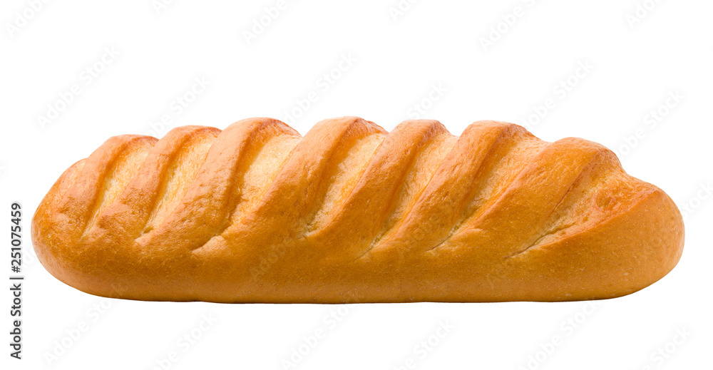 bread, long loaf, isolated on white background, clipping path, full depth of field bread, long loaf, isolated on white background, clipping path, full depth of field