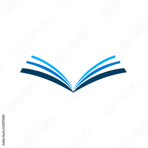 Book silhouette icon sign - vector for stock