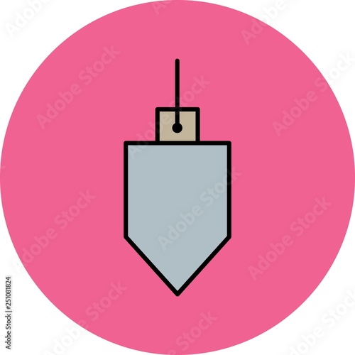  Vector Plumb bob Icon