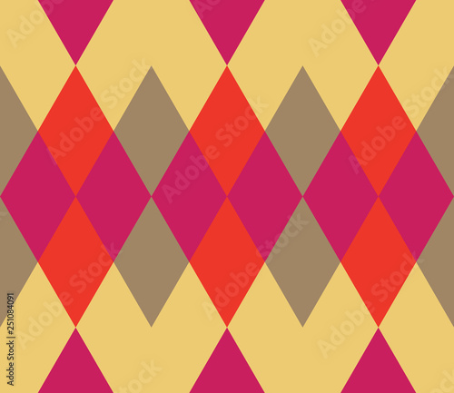 Seamless abstract background with rhombuses. Infinity geometric pattern. Vector illustration.
