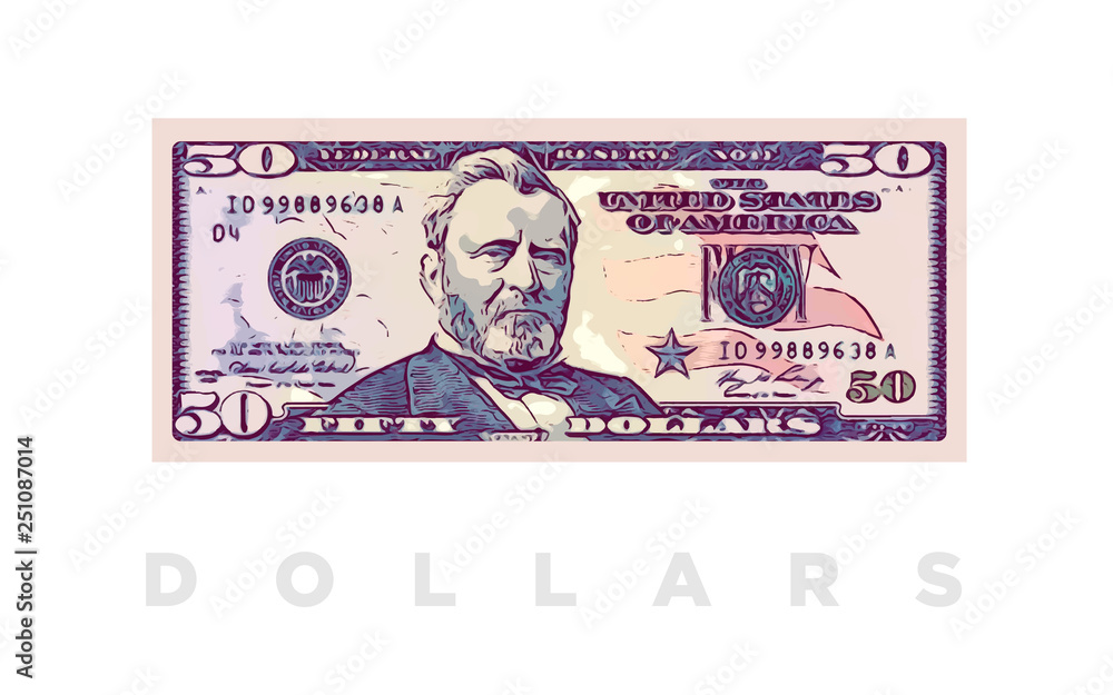 50 Dollar Bill Clip Art