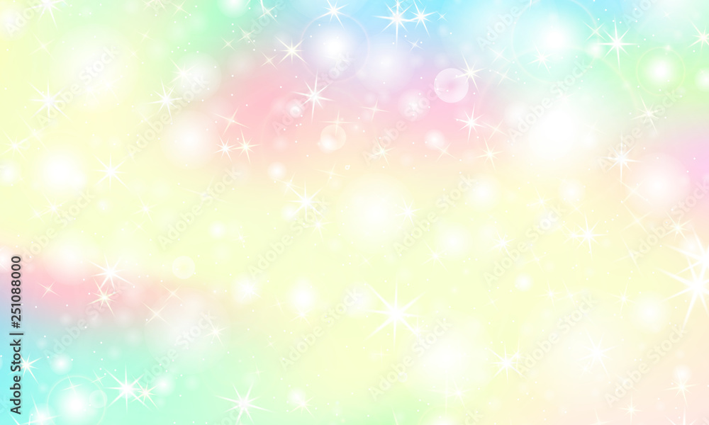 Unicorn rainbow background. Holographic sky Unicorn rainbow background. Holographic sky