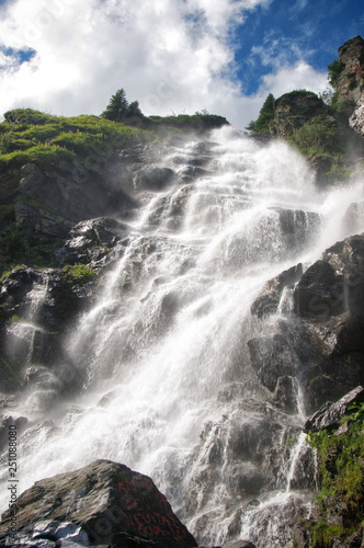 A waterfall on the Transfagarasan Romania