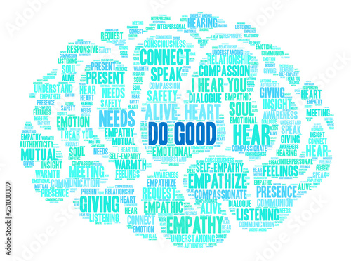 Do Good Word Cloud on a white background. 