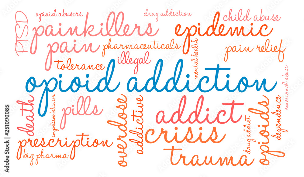 Opioid Addiction Word Cloud