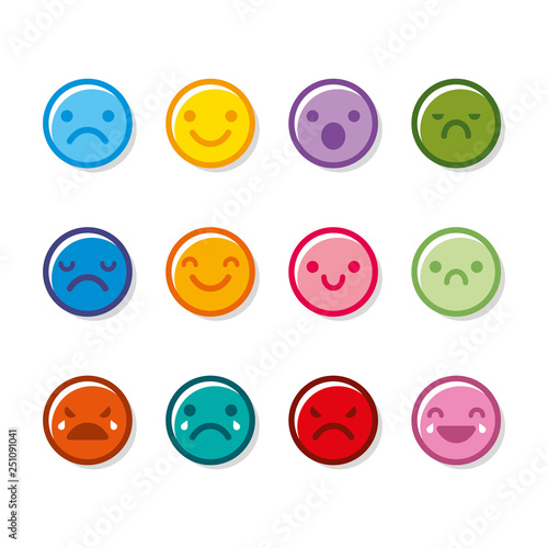 Emotions icon set