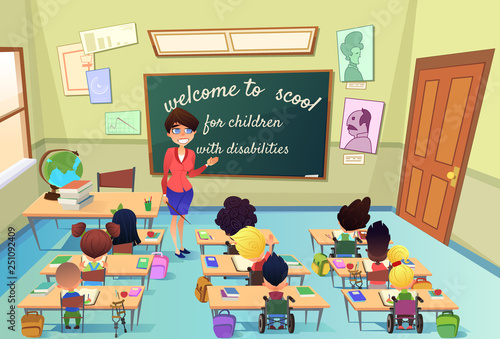 Education for Kids with Special Needs Vector