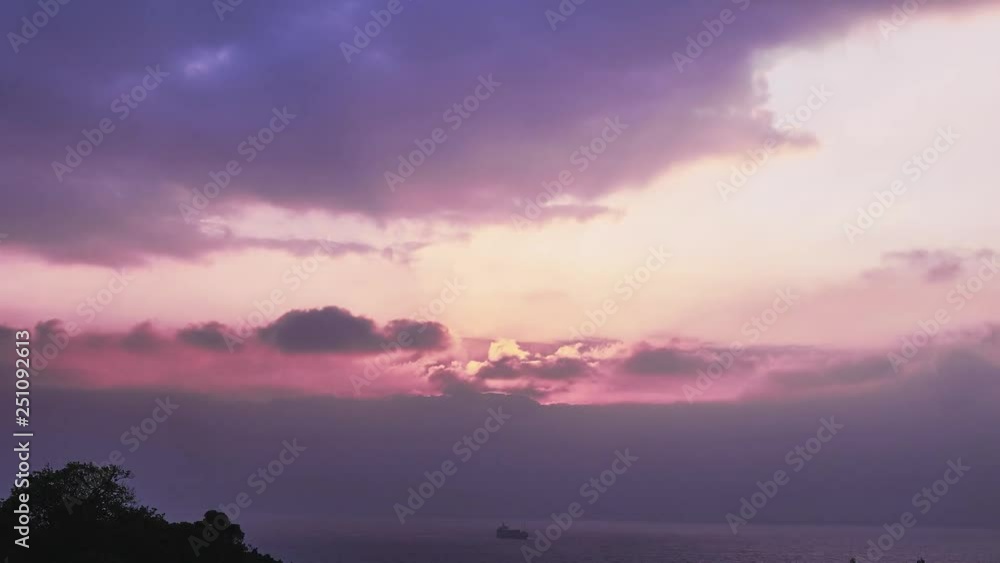 Time lapse of clouds scape during sunset in Taiwan Time lapse of clouds scape during sunset in Taiwan