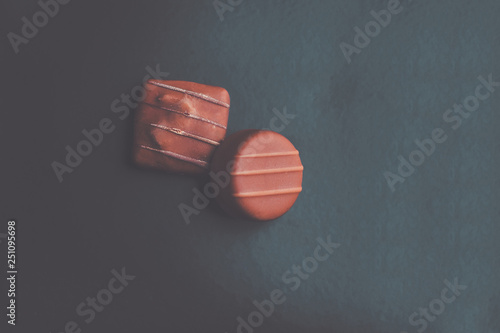 Square and Round chocolates - Gourmet  Truffle