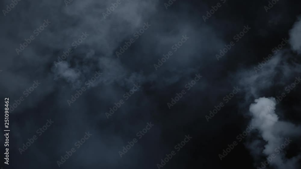 Spooky magic halloween. Atmospheric smoke VFX element. Haze background. Abstract smoke cloud. Smoke in slow motion on black background. White smoke slowly floating through space against black bg Spooky magic halloween. Atmospheric smoke VFX element. Haze background. Abstract smoke cloud. Smoke in slow motion on black background. White smoke slowly floating through space against black bg