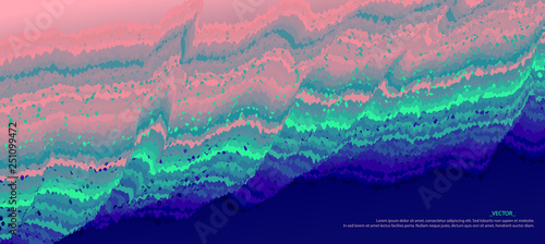 Template of a vector background with neon bright colors.  Hipster style.