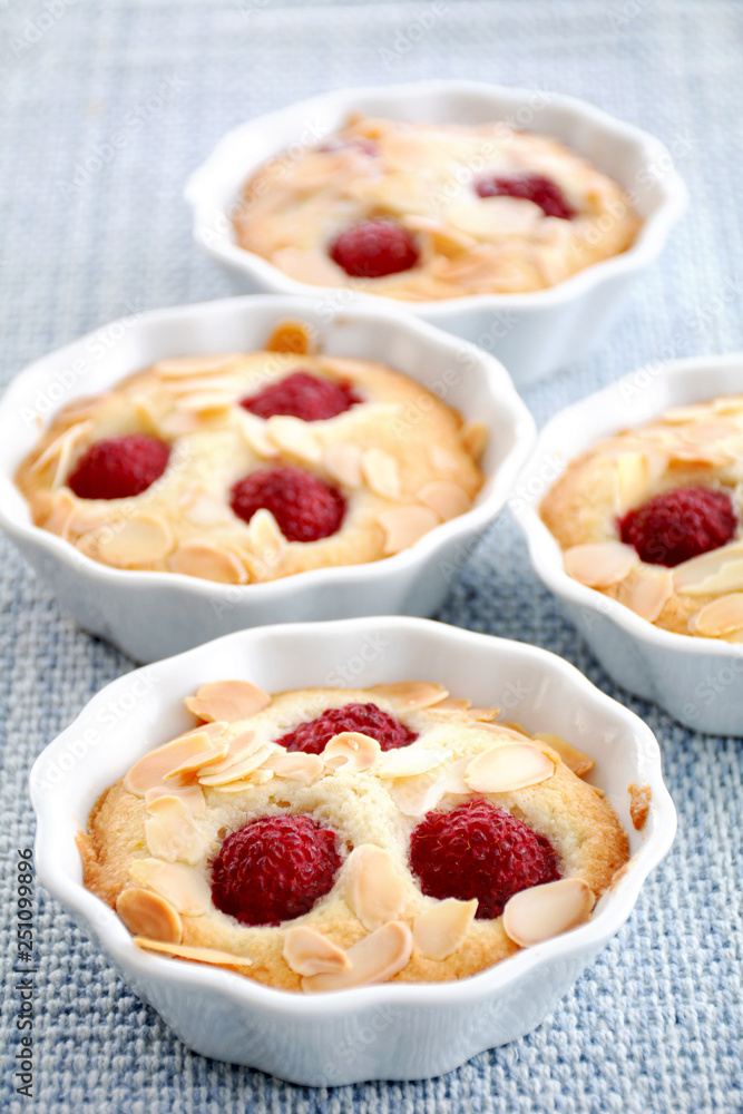 Almond raspberry financiers Almond raspberry financiers