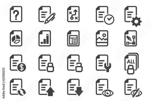 Document paper sheet icon.