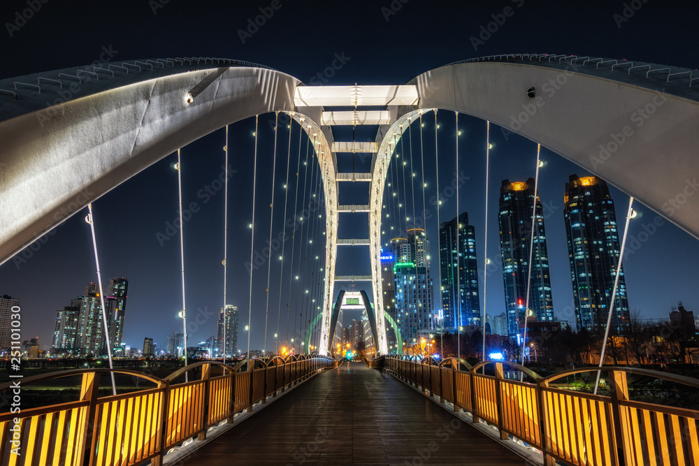Naklejka premium Taehwa river Bridge