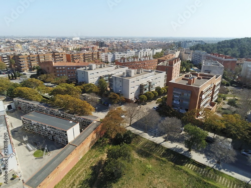 Gava. City of Barcelona. Spain. Aerial view by Drone