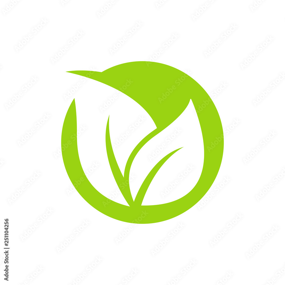 leaf logo icon design template vector leaf logo icon design template vector