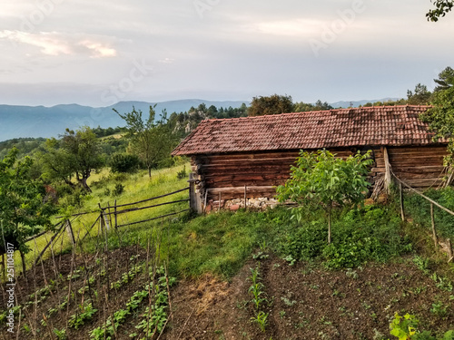 old house in village sinop turkey photo