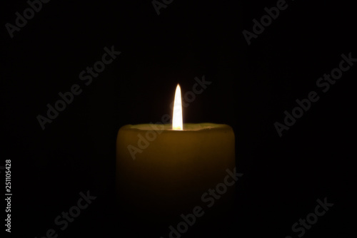 candle in dark