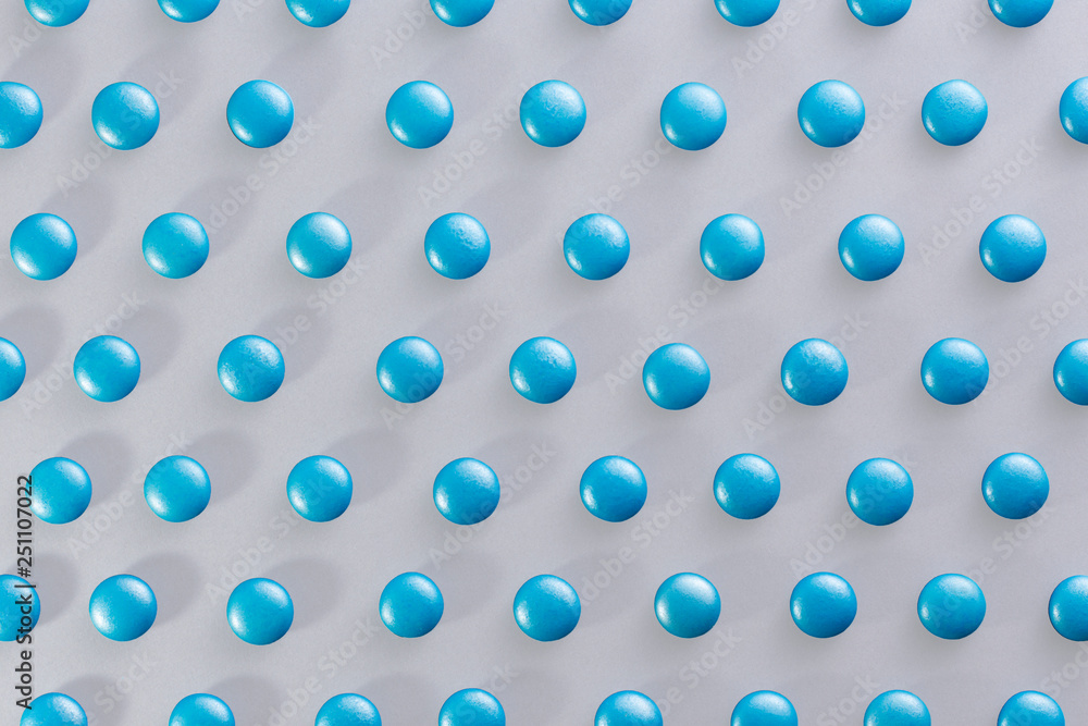 Patrón a todo color esferas aisladas azules fondo textura