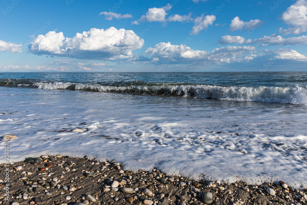 Mediterranean sea in cloudy weather in winter near Kemer, Turkey Mediterranean sea in cloudy weather in winter near Kemer, Turkey