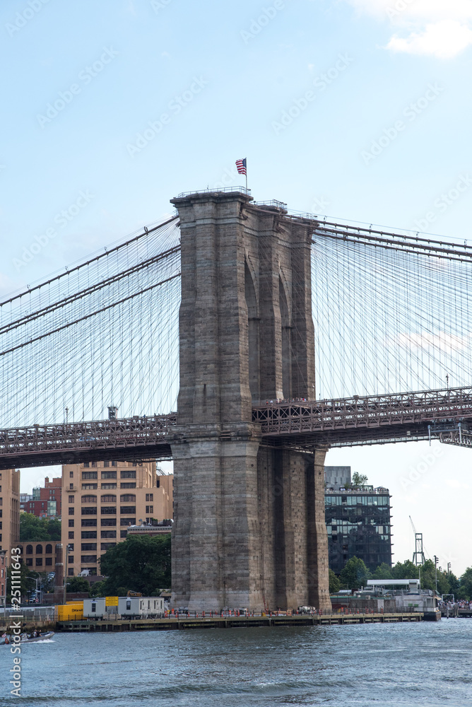 Naklejka premium brooklyn bridge in new york