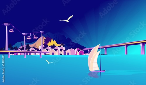 fishing village sea