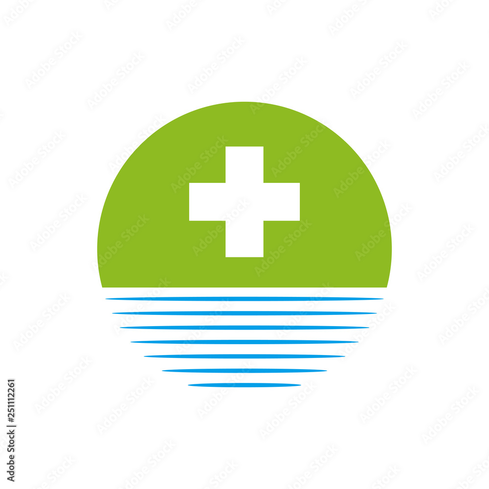 Fototapeta premium Medical logo icon vector template