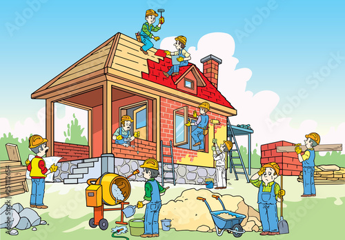 Masters of repair and construction of house