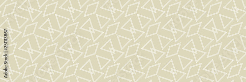 Geometric seamless pattern. White and olive green background