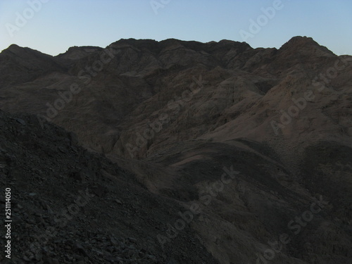 Desierto de Dahab, montañas de Egipto