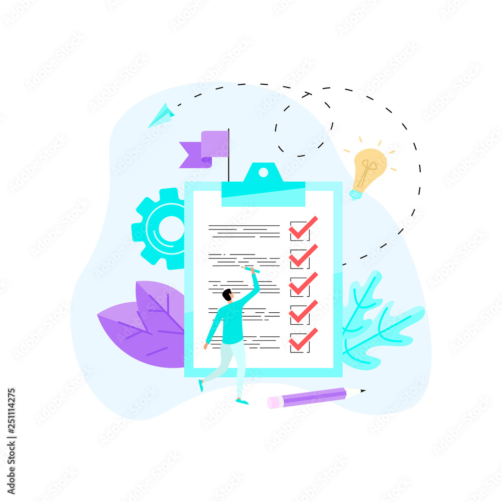 Man notices all completed cases on a tablet for papers. Business concept Man notices all completed cases on a tablet for papers. Business concept