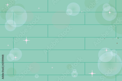 Background magical green laminate floor