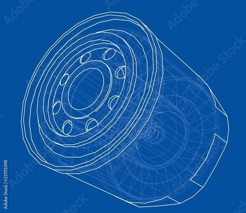 Vector oil filter concept