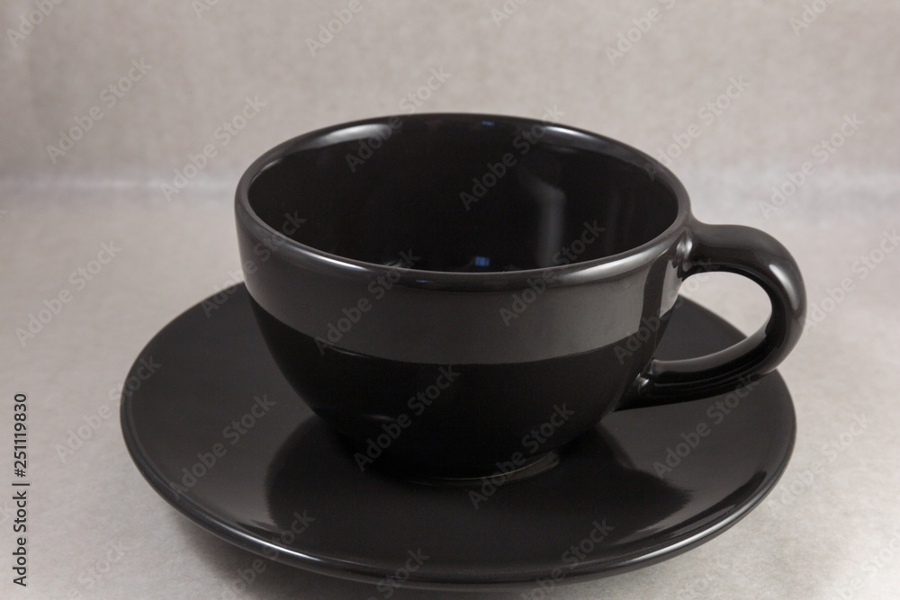 Dark coffee cup on white background. Dark coffee cup on white background.