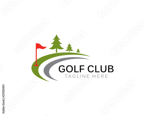 Golf Logo Template vector illustration icon design 