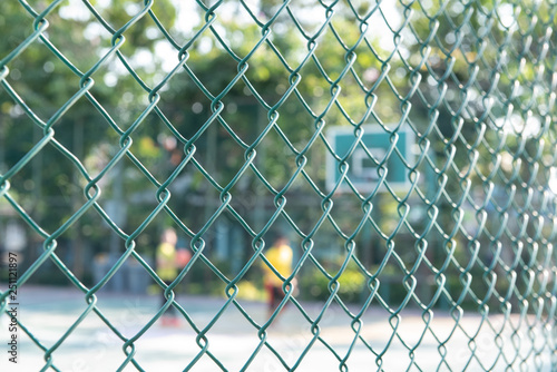 Outdoor public basketball court